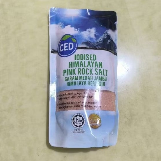 

Garam himalaya garam halus CED Natural Himalayan pink rock salt fine