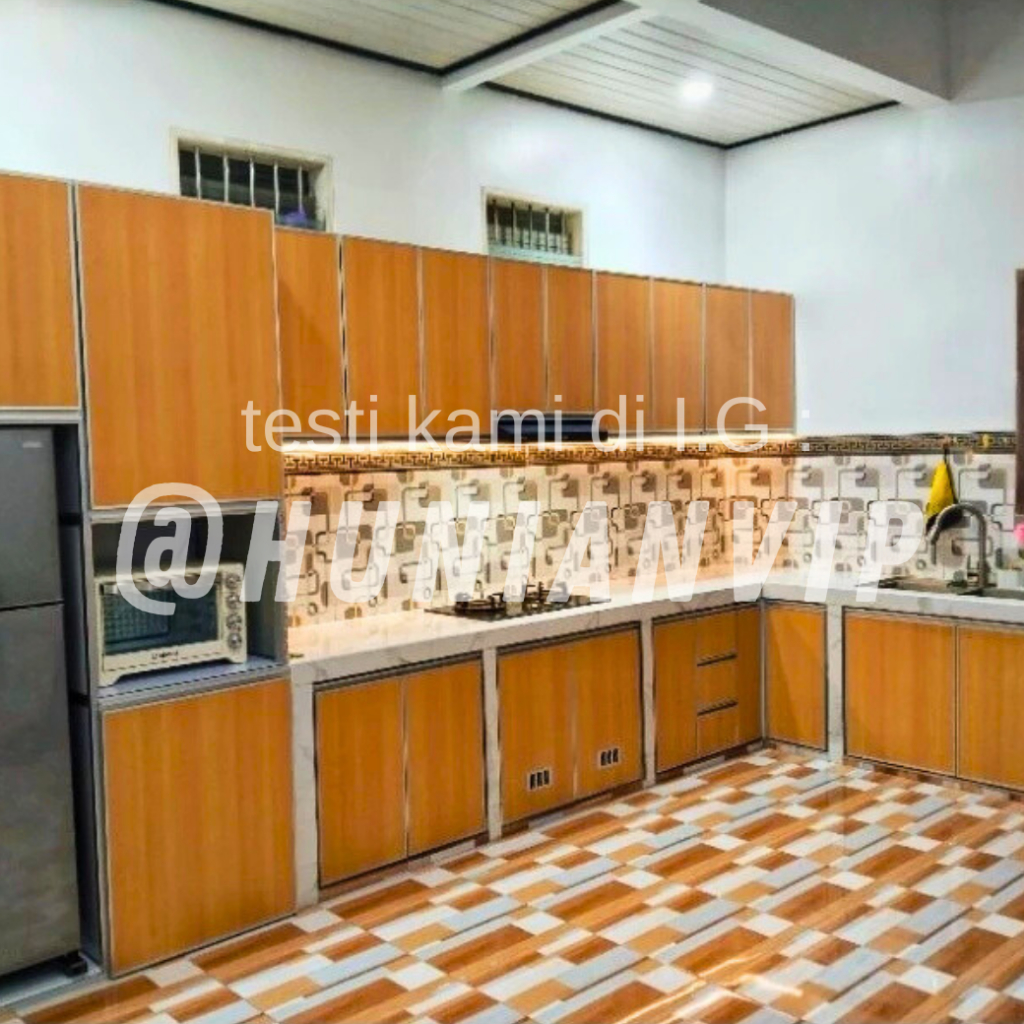 Kitchen set custom full aluminium acp minimalis surabaya