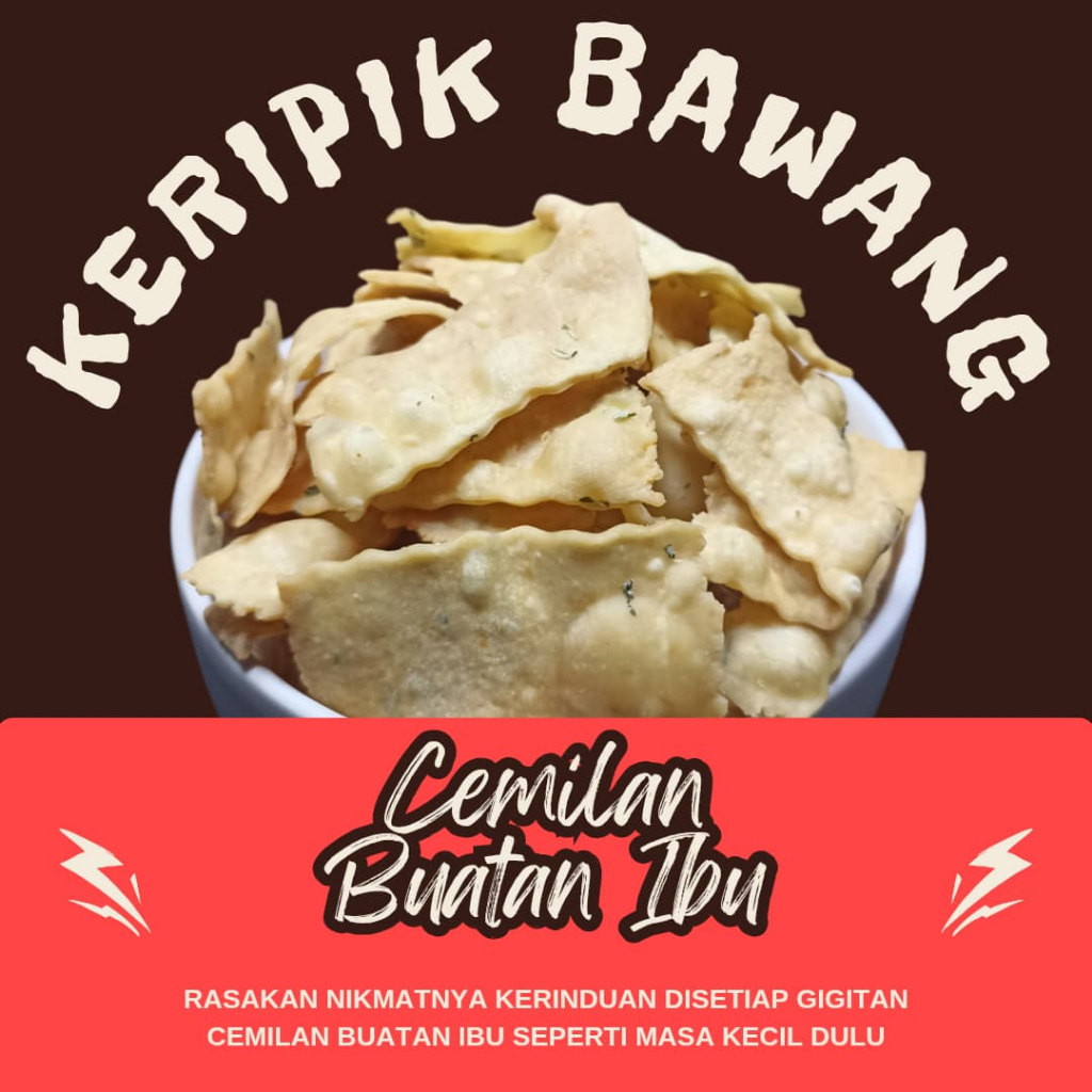 

Keripik Bawang Renyah Gurih Cemilan Buatan Ibu