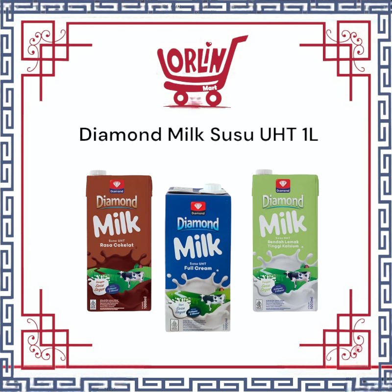 DIAMOND MILK SUSU UHT 1L / SUSU UHT / SUSU 1L / SUSU DIAMOND