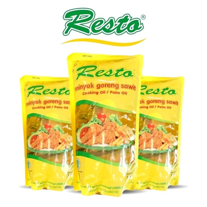 

(PROMO) 1 LITER Minyak Goreng RESTO Kemasan Reffil/Minyak Goreng