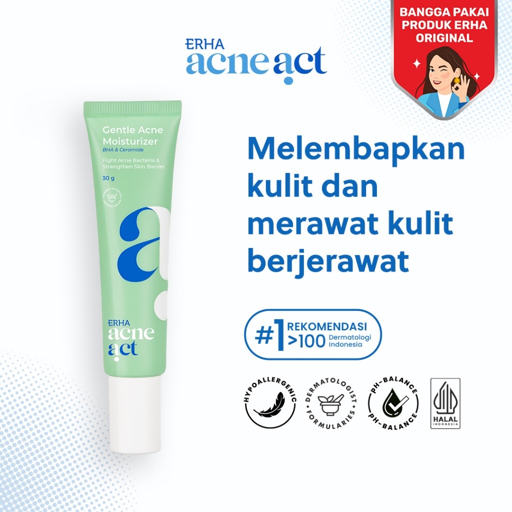 ERHA Gentle Acne Moisturizer BHA & Ceramides
