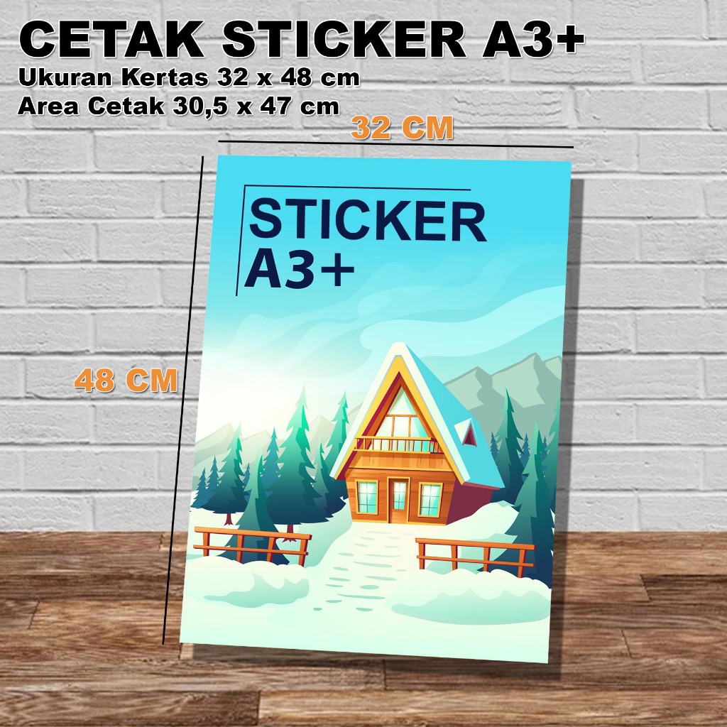 

Cetak Sticker Cromo glossy mengkilap ukuran A3/A3+