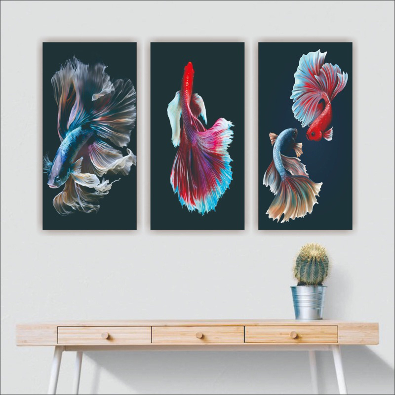 Hiasan Dinding Yin Yang Cupang