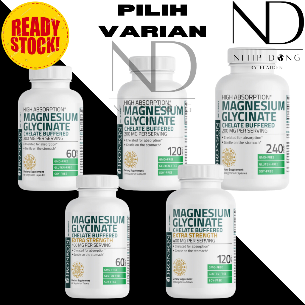 Magnesium Glycinate Bronson 200MG / 400MG