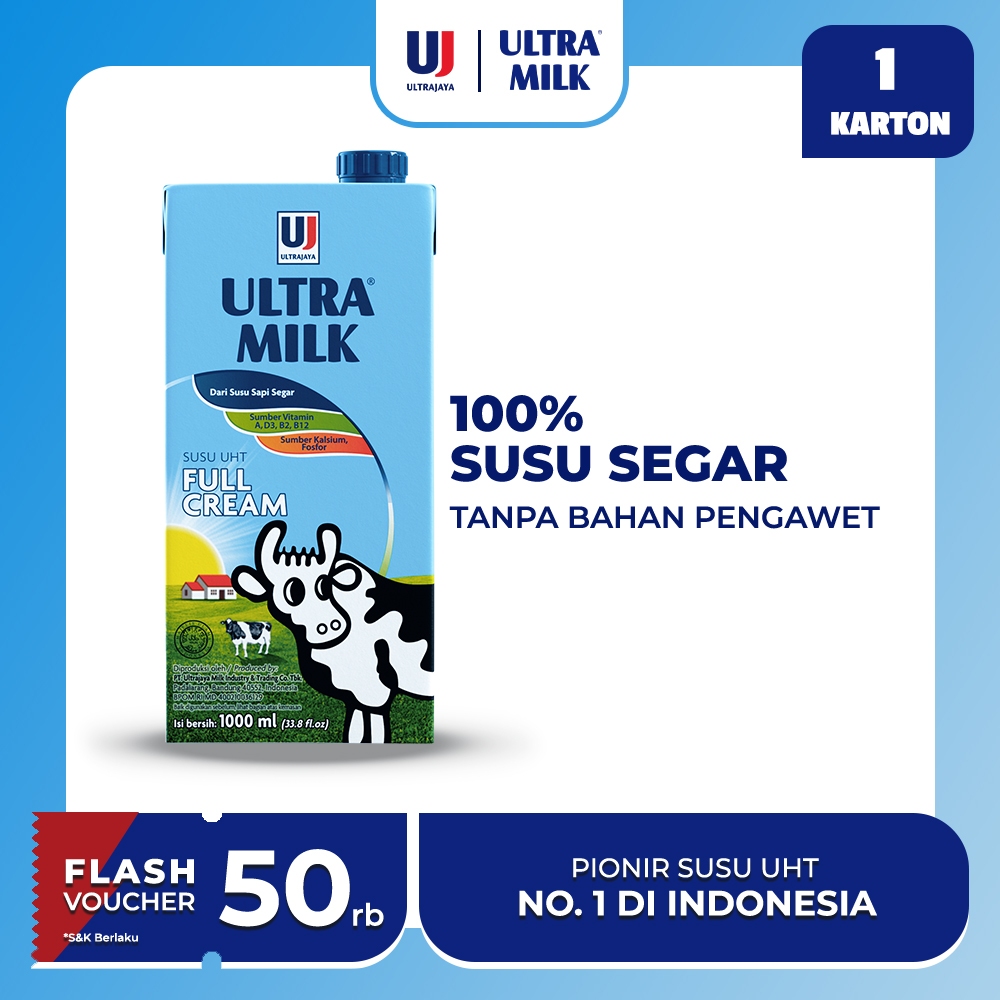 

Ultra Milk Full Cream 1000 ml
