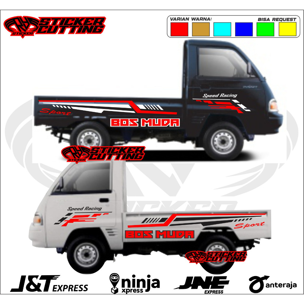 Stiker Sticker Cutting Mobil Pick up Mitsubishi COLT T120ss Stiker List Body High Speed JetPick-up S