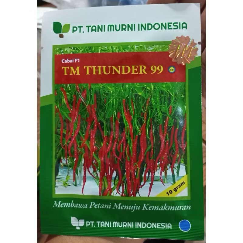 Benih Bibit Cabe merah Keriting TM THUNDER 99 F1  10 gram original
