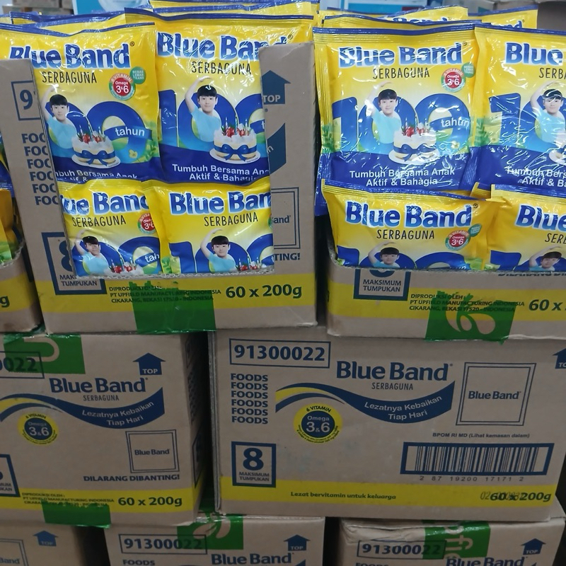 

Blue Band Margarin Serbaguna pck 200g Kemasan 1 dus