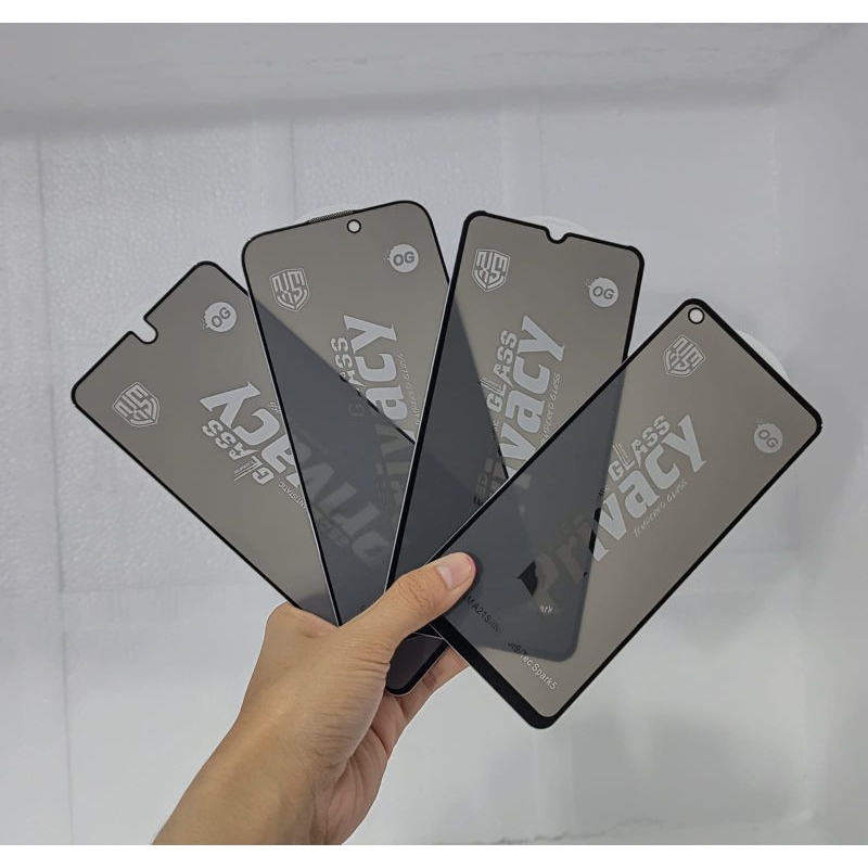 TG STATIC PRIVACY OG SPY ESD UNIVERSAL TEMPERED GLASS STATIC ESD PRIVACY Anti Gores Pelindung Layar 