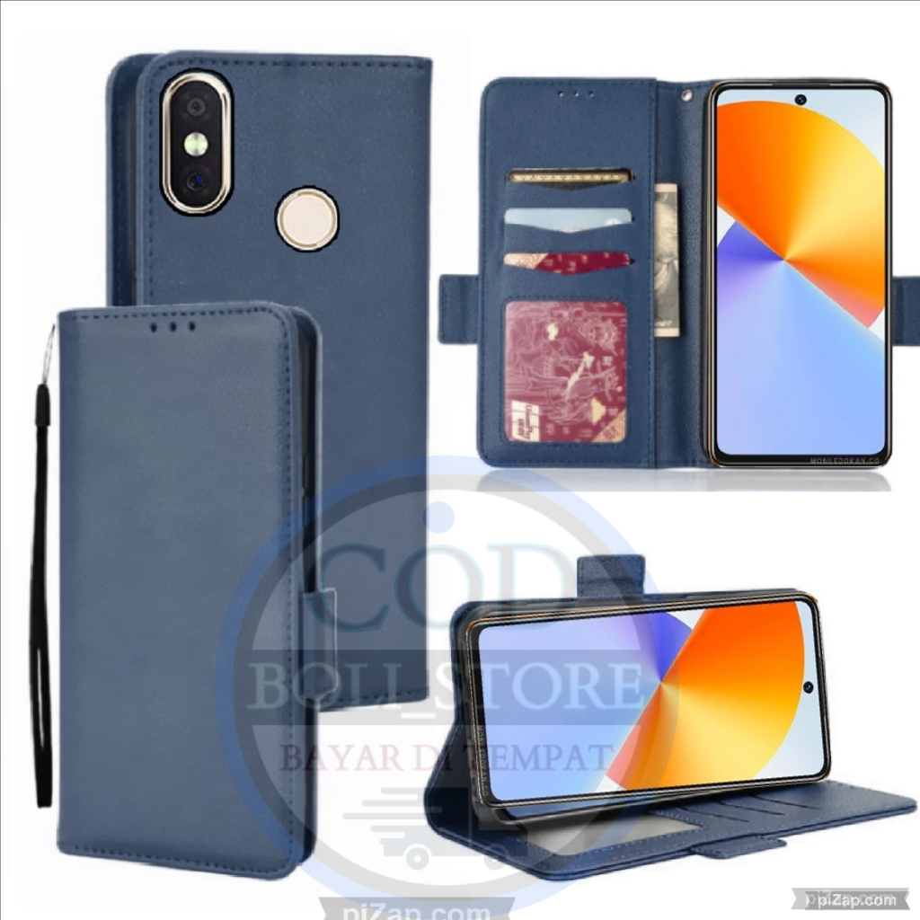 CASE HP XIAOMI REDMI NOTE 5PRO FLIP LEATHER CASE PREMIUM-FLIP WALLET KULIT XIAOMI REDMI NOTE 5 PRO