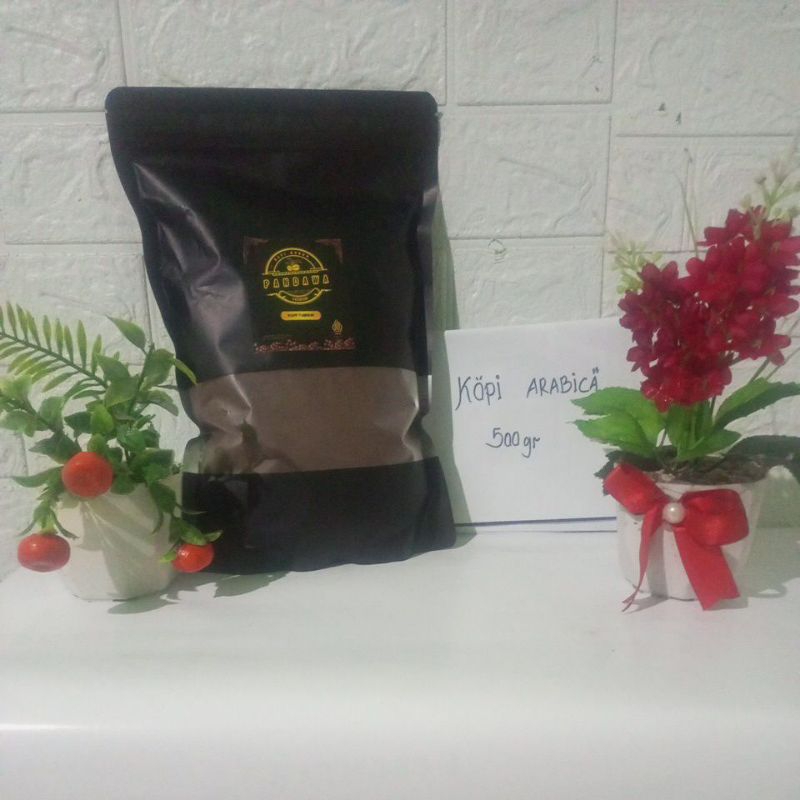 

Kopi Bubuk ARABICA PANDAWA kemasan 500gr termurah kualitas premium