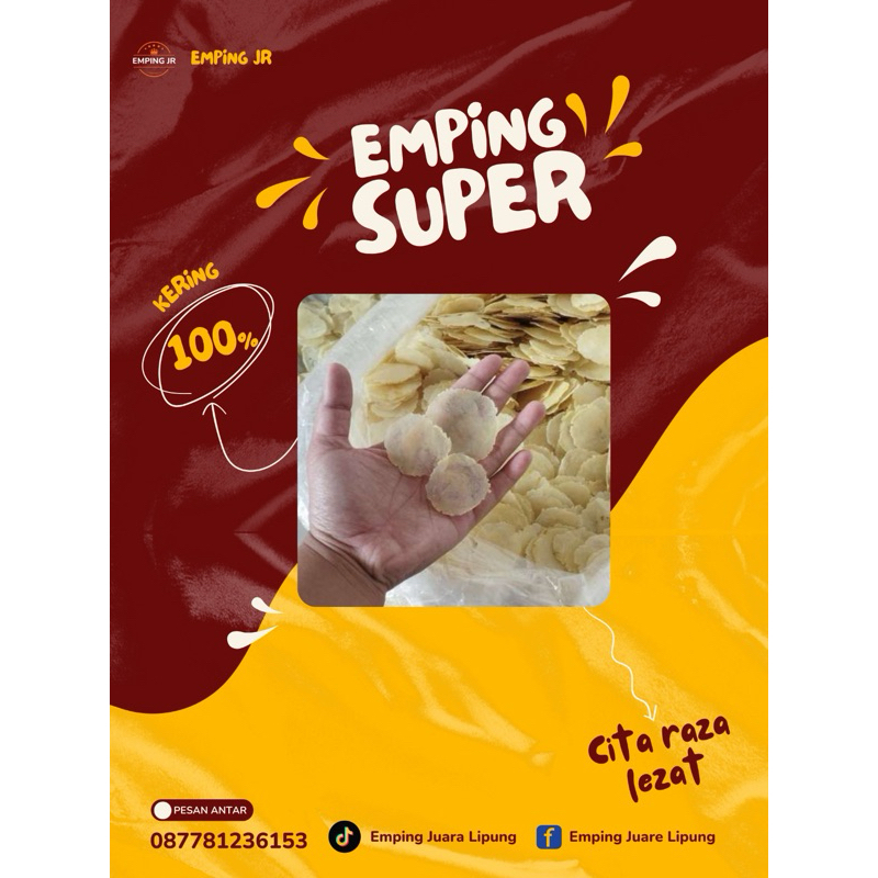

EMPING MLINJO KERING ORIGINAL SUPER TIPIS 1kg