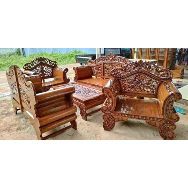 Kursi tamu madura arjuna jumbo 3211 meja kayu jati furniture jepara