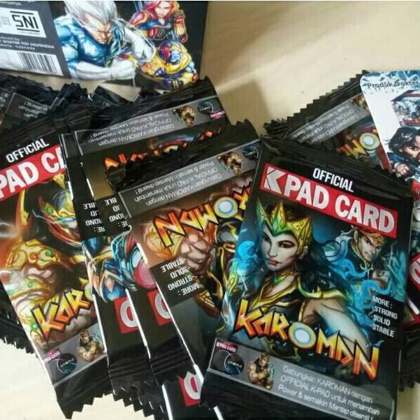 k-p official k-pad card karoman & Crazy Bird - Alas / Tatakan Tarung karoman