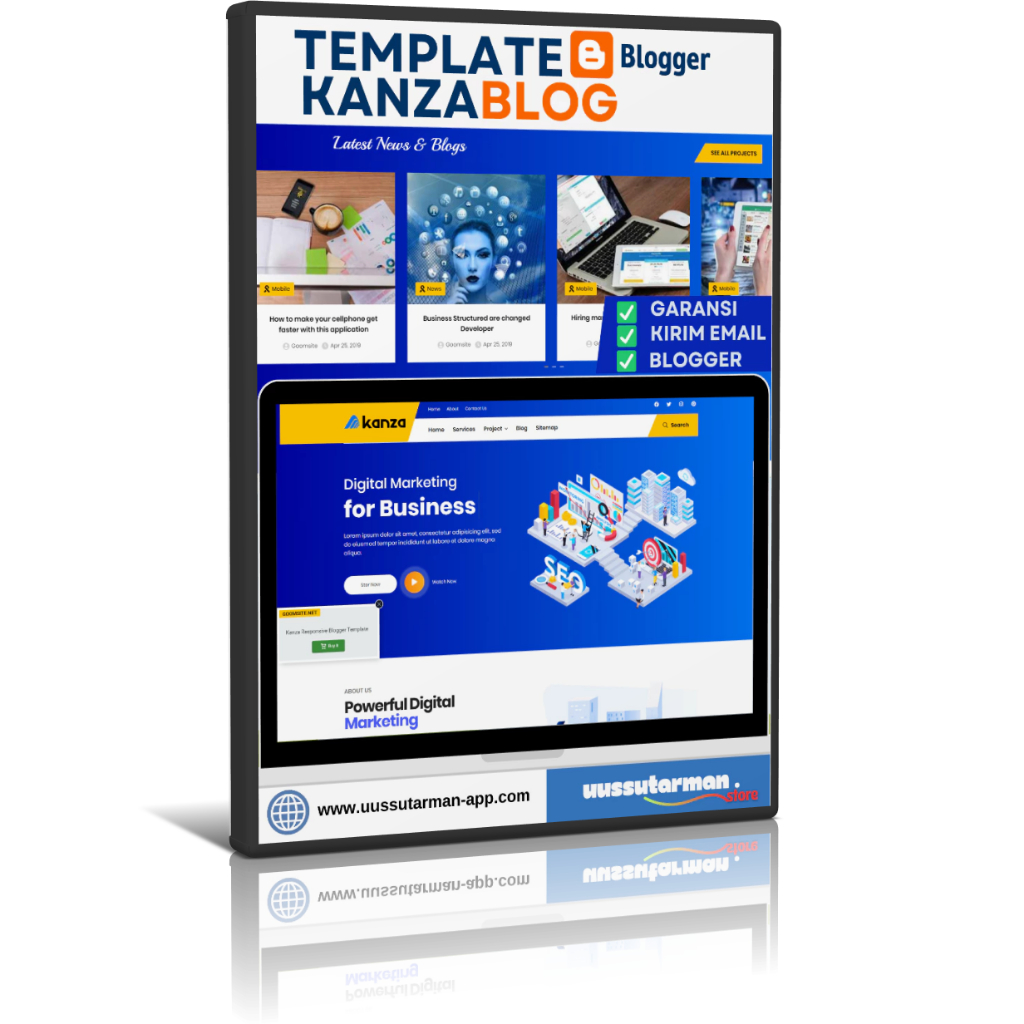 Template Premium Kanza Responsive Goomsite Blogger