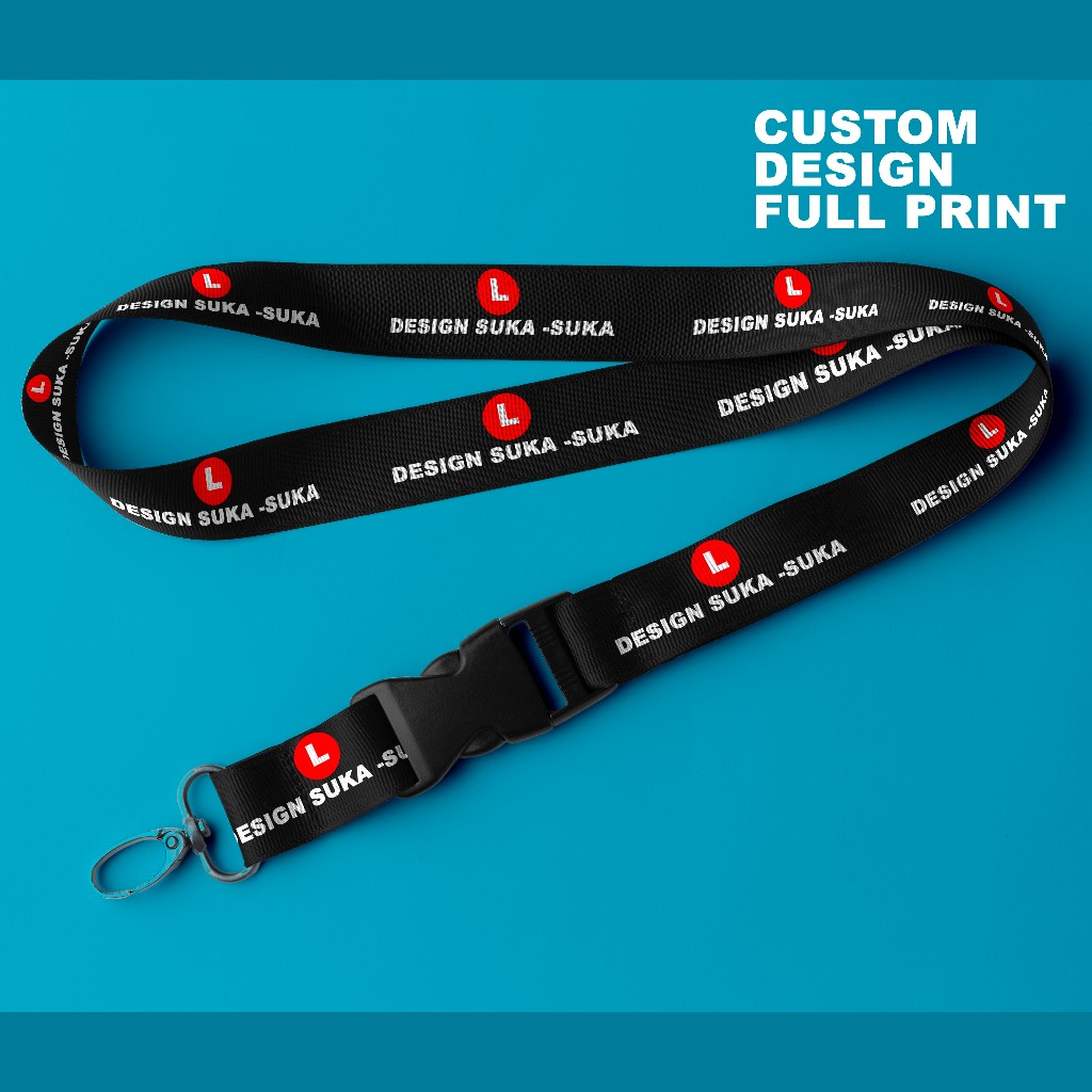 

Cetak Lanyard Custom Full Printing Desain Unik Sesuai Keinginan Ukuran 2 cm 2 sisi