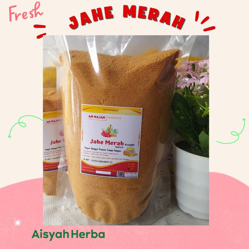 

Jahe Merah Komplit 1kg (Jahe Merah, Sereh, Kayumanis)