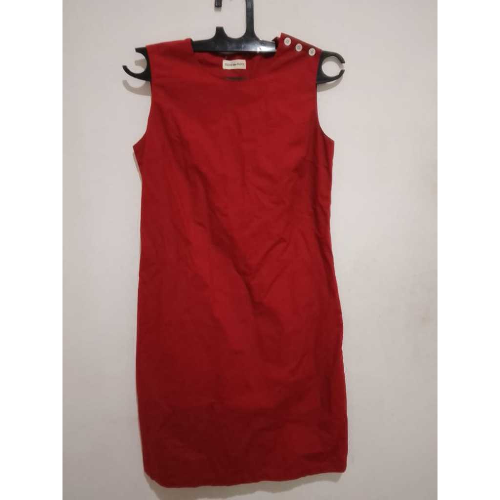 Dress Merah Maroon