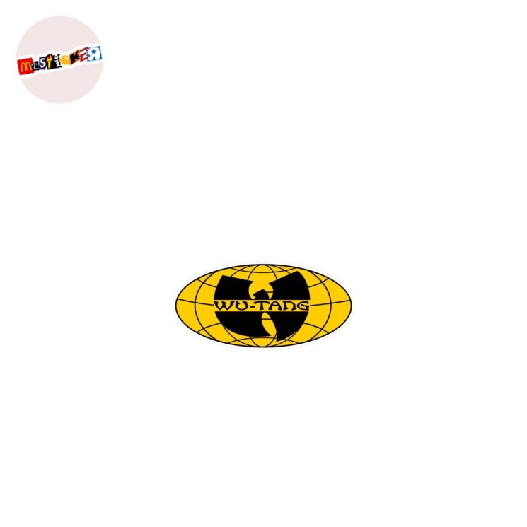 

sticker Wu-Tang Clan logo rounded stiker hiphop wutang