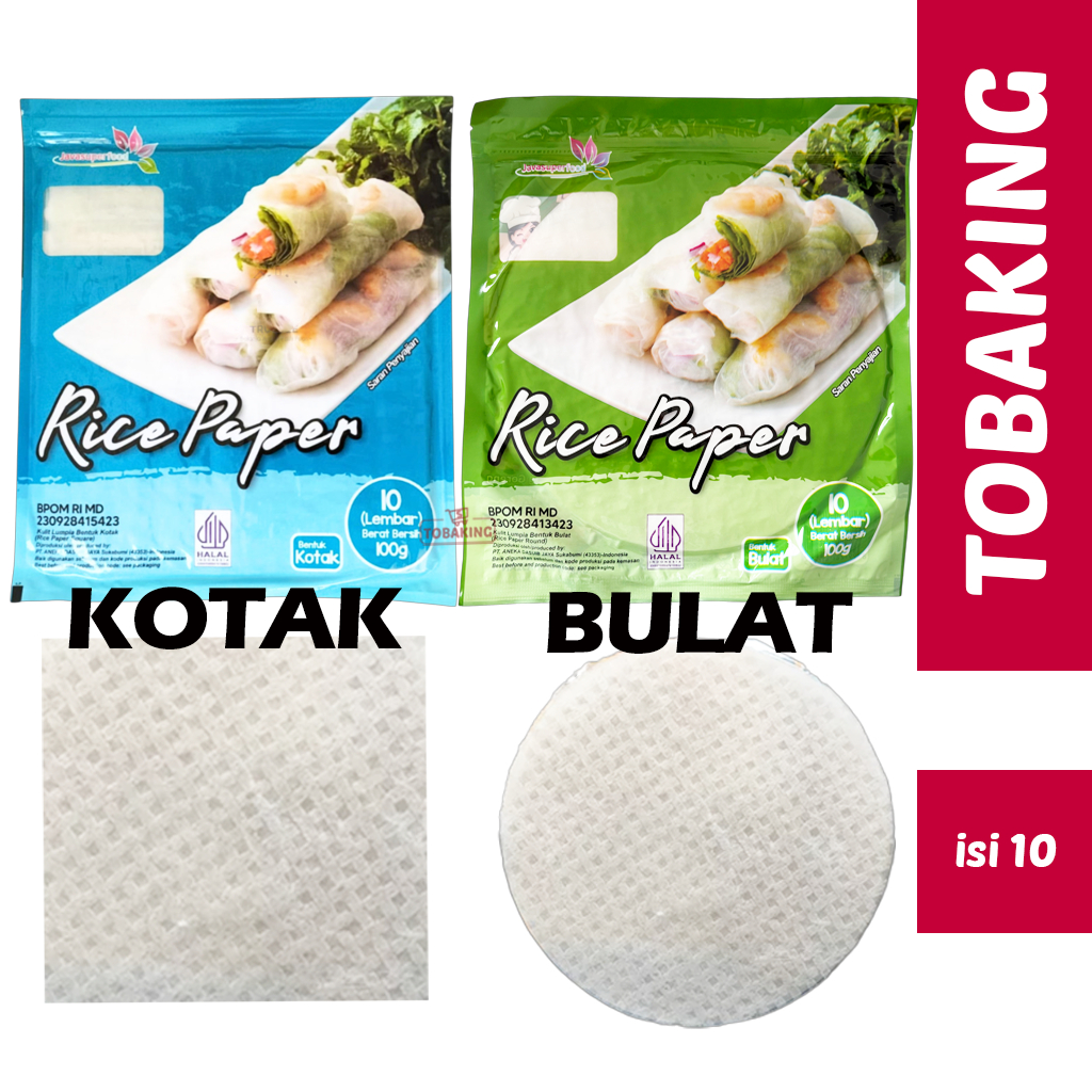 

Rice paper Kulit Lumpia Vietnam Spring Roll Banh Trang 10 lembar