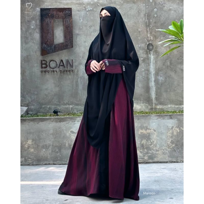 Dilovable.id | ABAYA AL AYN GAMIS MOTIF ABSTRAK GAMIS LEBARAN GAMIA SYARI BY. MAHIRA INDONESIA