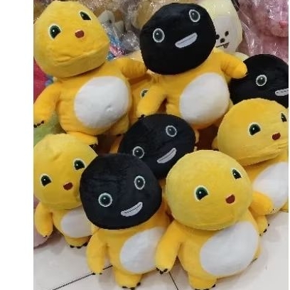 NEW MINISO NAILONG MUKA GOSONG DINO KUNING UKURAN 38 CM