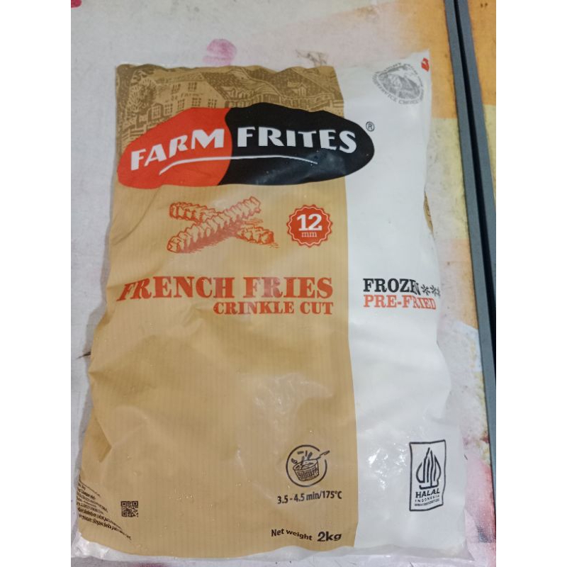 

Kentang crincle cut 2 kg FARM FRITES