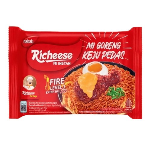

RICHEESE MIE GORENG KEJU PEDAS LV3 75g