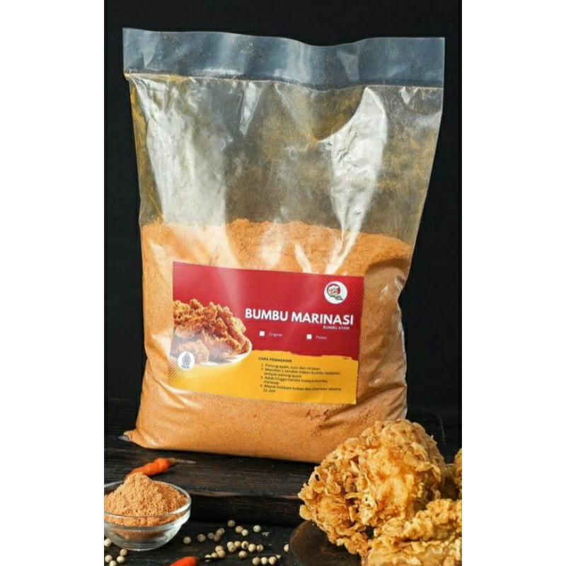 

Master Bumbu Tepung Bumbu Marinasi Merah Ayam goreng Fried Chicken 1 kg Premium