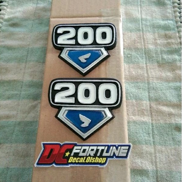 emblem box aki honda cb 200 logo box aki cb 200 twin biru