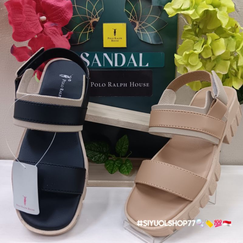 [Bisa COD/100% Original/Art TAW 201] Sandal Wanita POLO RALPH HOUSE/Sandal Wanita/Sandal Slide Wanit