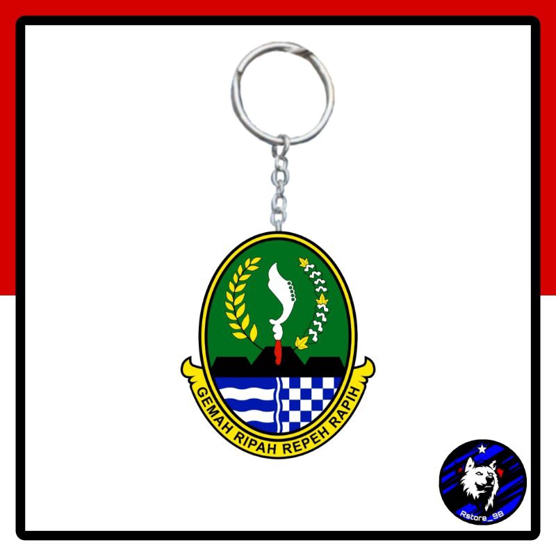 GANTUNGAN KUNCI KEYCHAIN PROVINSI JAWA BARAT