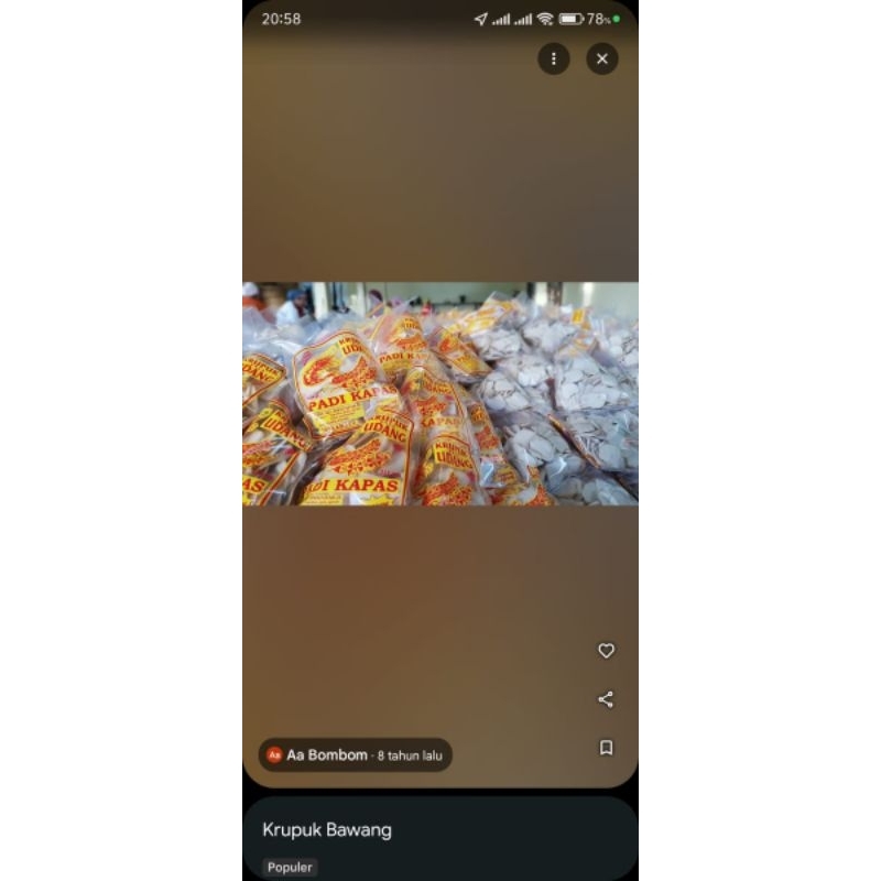 

krupuk mentah padi kapas