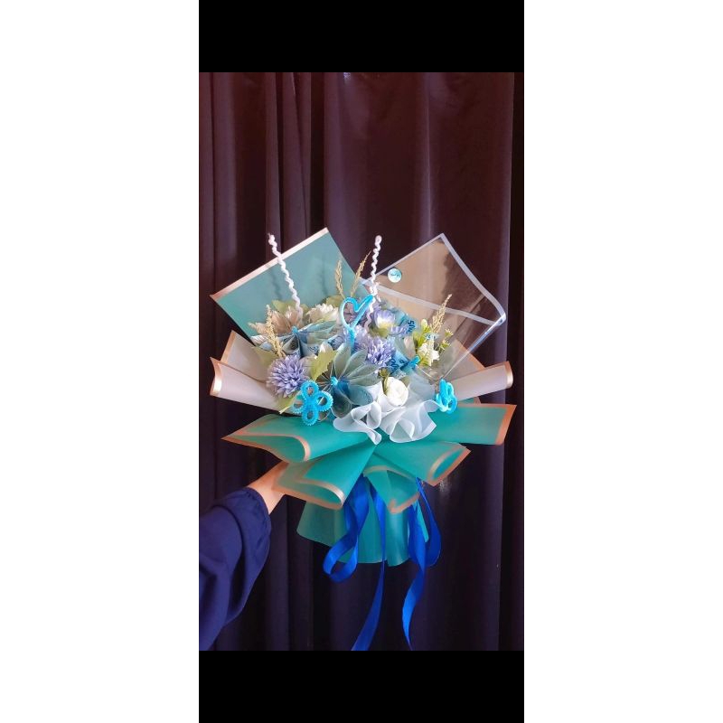 BUKET UANG MIX BUNGA PALSU