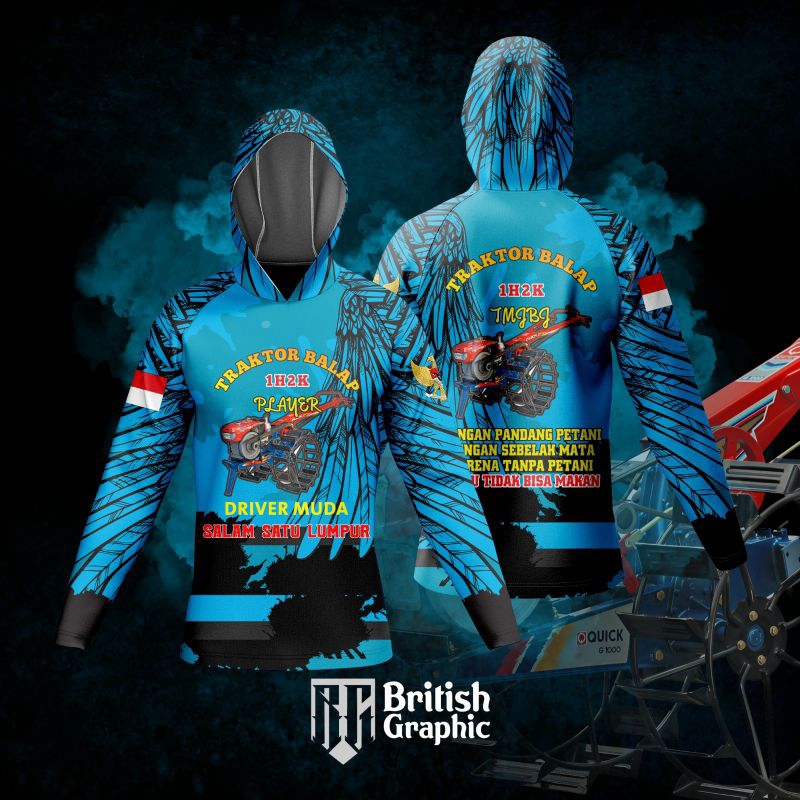 Jersey Traktor Balap 1H2K • jersey traktor mania • jersey petani driver traktor • kaos traktor