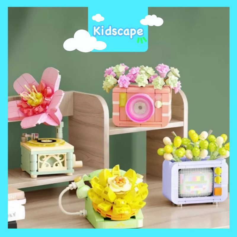 Kidscape - Mainan Anak / Mainan Balok - Mainan DIY Balok Susun - Mainan Koleksi Pajangan - Blok Toys