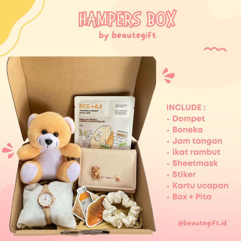 

( BACA DESKRIPSI ) Kado ulang tahun cewek | Kado wisuda | Kado ultah murah | Hampers set | Hampers murah | Gift box murah