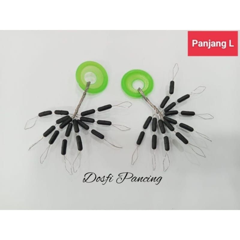 PANCING STOPPER PANJANG L HITAM PEMBATAS SENAR TIMAH