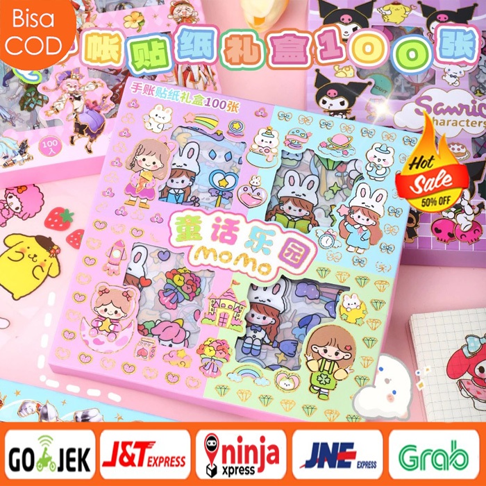 

HC Sticker Momo RAINBOW / STIKER MOMO isi 100 Lembar Waterproof Stiker Momo 4 Warna Stiker Momo