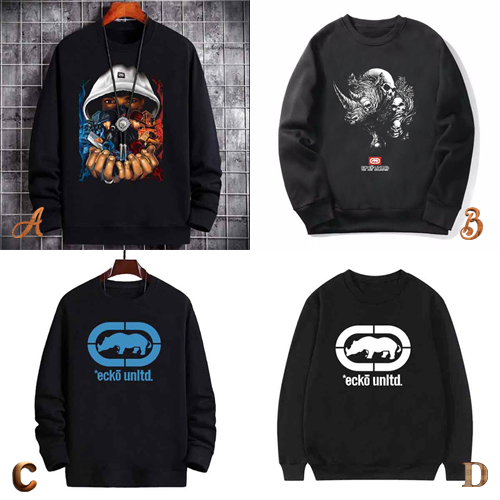 READY STOCK | LANGSUNG ORDER AJA | Sweater Ecko UNLTD Crewneck Hitam Casual 100% Cotton Black | Size