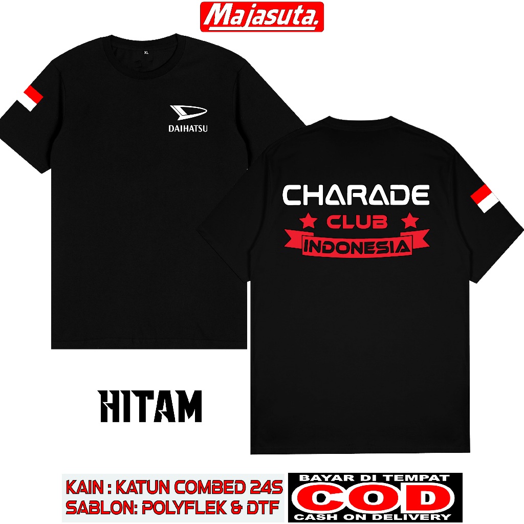 KAOS DAIHATSU CHARADE CLUB KATUN COMBED 24S TEBAL//BISA COD// KAOS KOMUNITAS//KAOS CLUB//KAOS MOBIL/