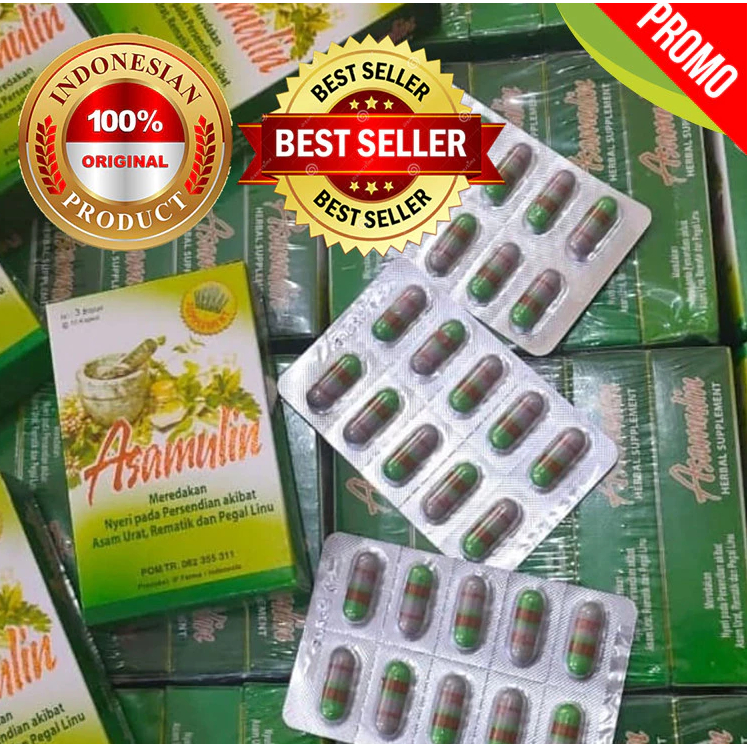 

Asamulin Kapsul Original 100% Asli [COD] Obat Kolesterol Asam Urat