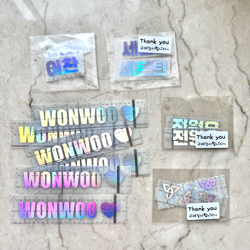 [READY 🇮🇩✅] SEVENTEEN Caratbong Lightstick Concert Konser Deco Sticker - Scoups Jeonghan Joshua Jun 