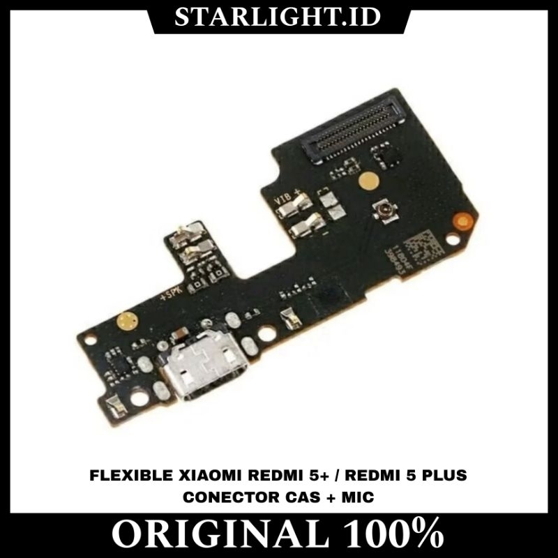 FLEXIBLE FLEKSIBEL BOARD KONEKTOR CONNECTOR CHARGER PAPAN CAS ORI+IC XIAOMI REDMI 5+ / REDMI 5 PLUS
