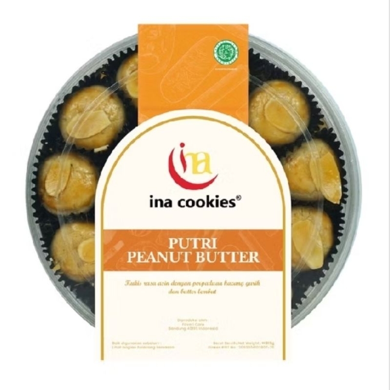 

ina cookies varian PUTRI PEANUT BUTTER (ONLY JABODETABEK INSTANT SEND)