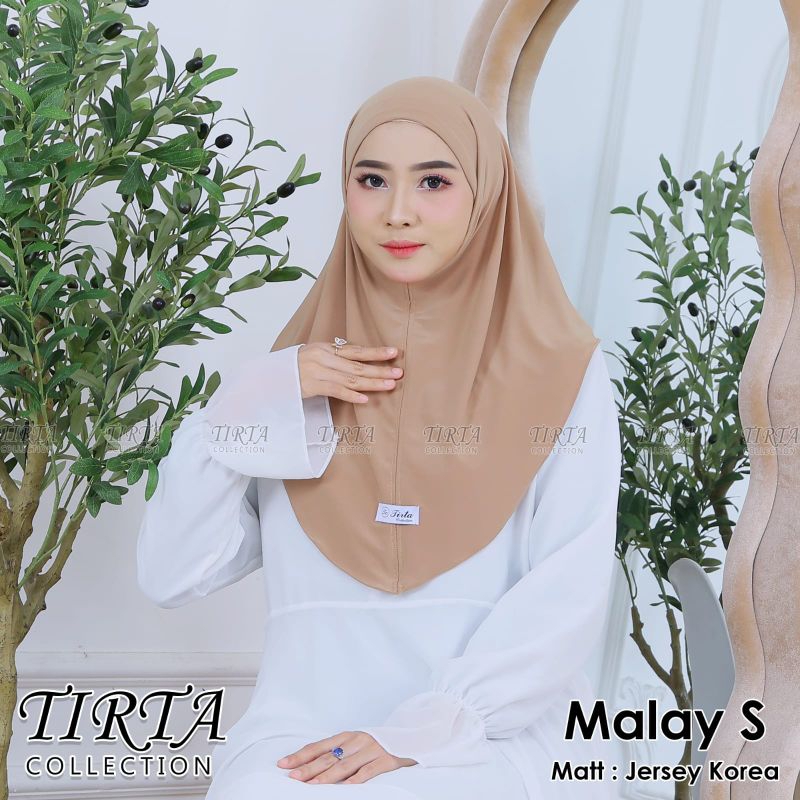 HIJAB MALAY BERGO SYAR'I KERUDUNG JERSEY PET S JILBAB INTANS TALI IKAT BELAKANG