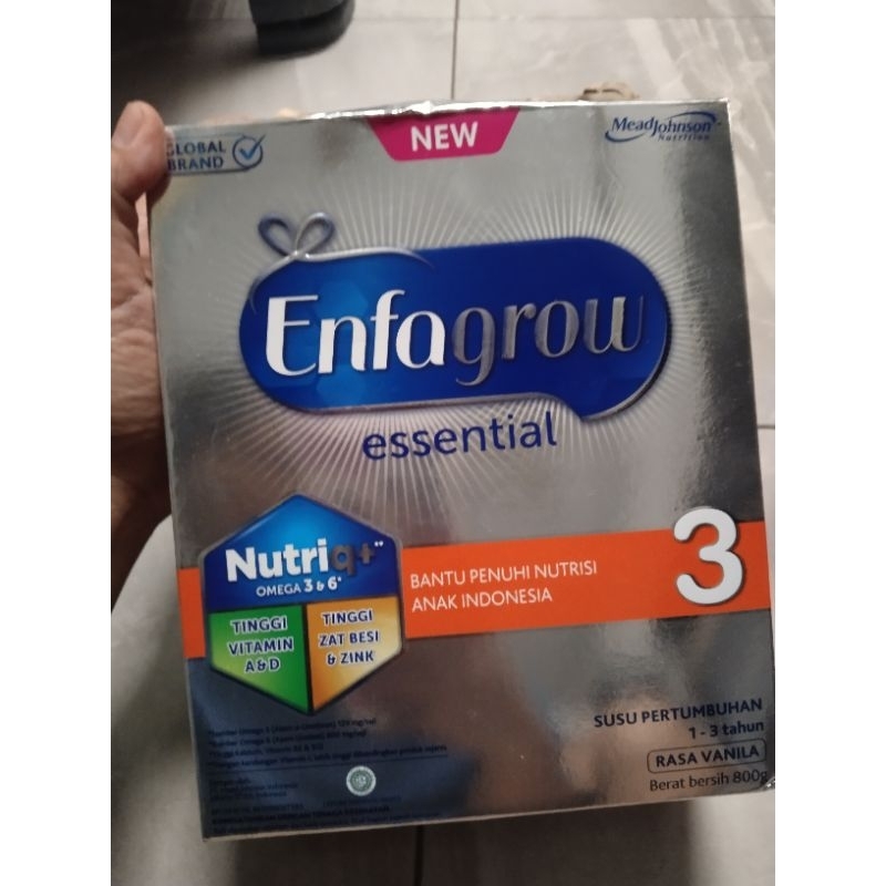 

Susu Enfagrow Essential 1-3 800gr Exp Panjang Baru dipake Dikit