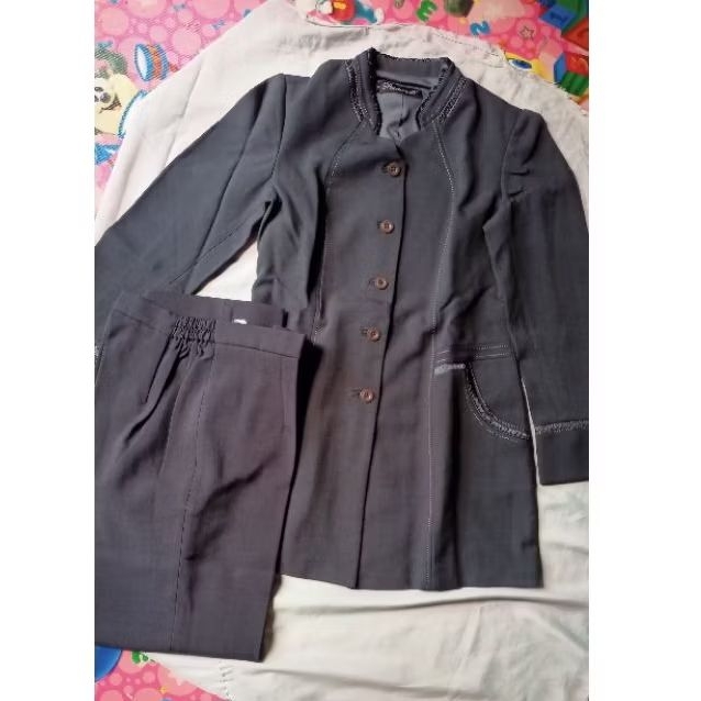 Preloved / PL Blazer Set Atasan dan Bawahan Kerja Mengajar Formal Wanita Merk PrincessFa