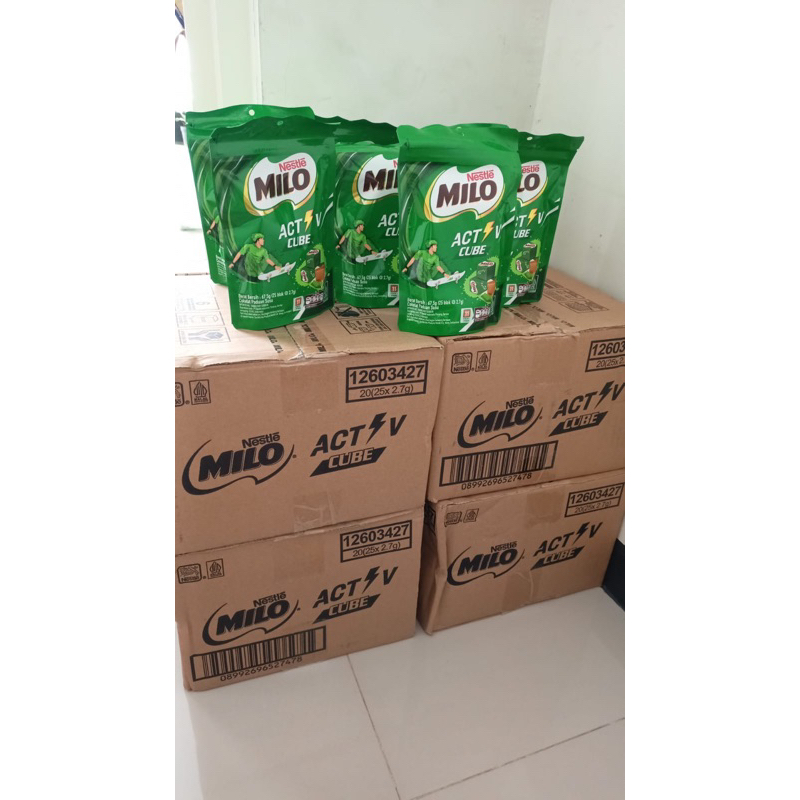 

milo cube 1 karton isi 20 pouch